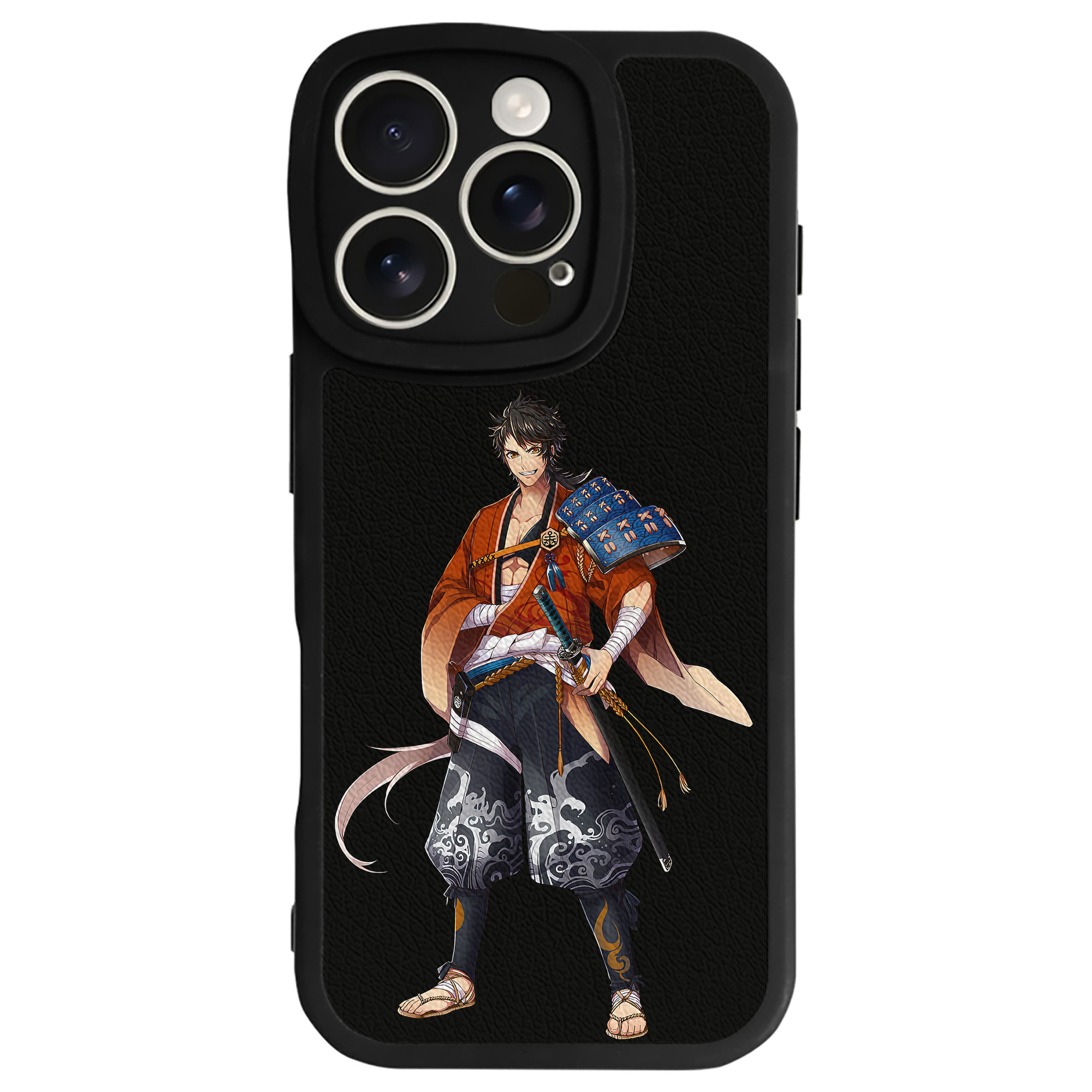 （画像用） 刀剣乱舞 Touken Ranbu 【iPhone 16シリーズ対応】シリコンスマホケース（レザー調） 材質：シリコン